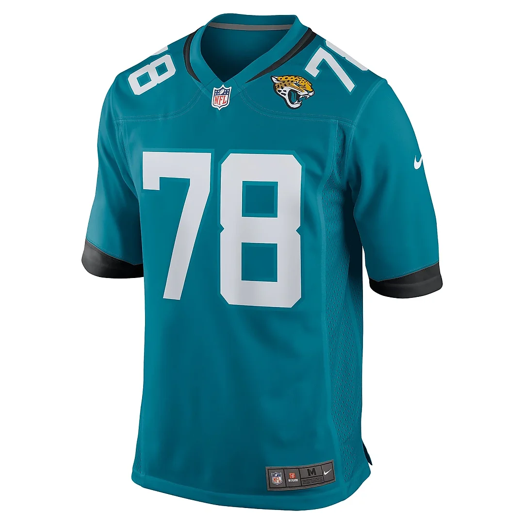 Zennovawear Men's Jacksonville Jaguars Dennis Daley Teal Team Game Jersey
