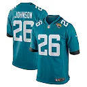 Zennovawear Men's Jacksonville Jaguars D'Ernest Johnson Teal Game Jersey