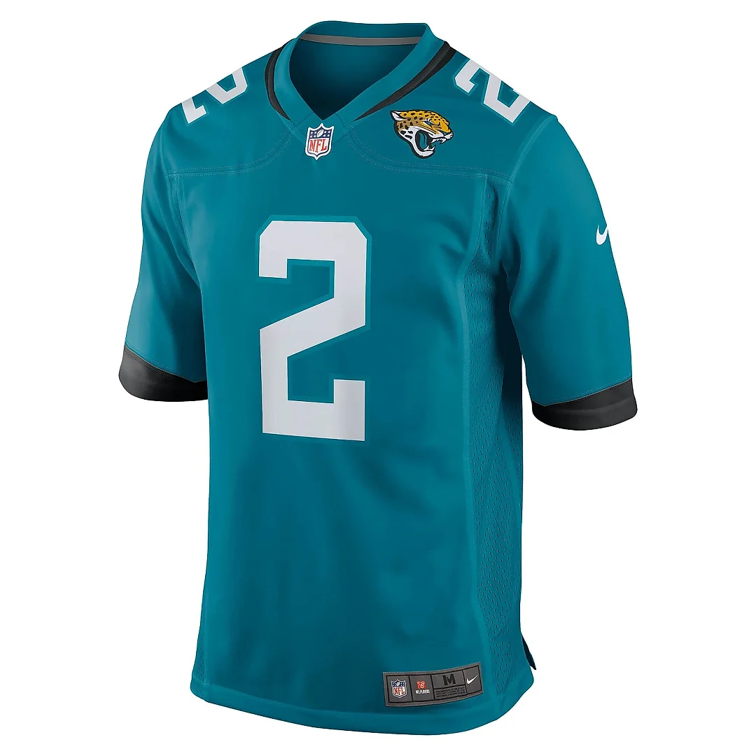 Zennovawear Men's Jacksonville Jaguars D'Ernest Johnson Teal Team Game Jersey