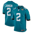 Zennovawear Men's Jacksonville Jaguars D'Ernest Johnson Teal Team Game Jersey