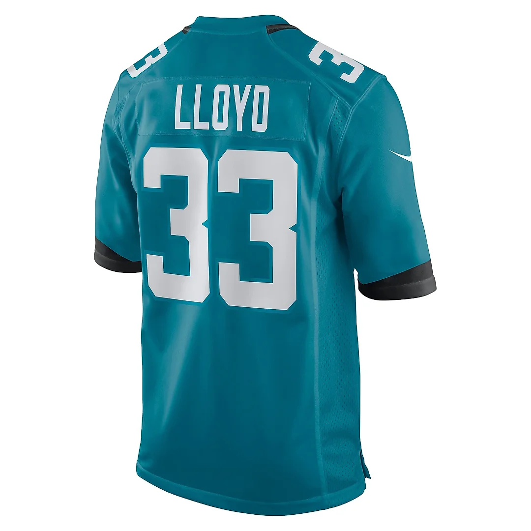 Zennovawear Men's Jacksonville Jaguars Devin Lloyd Teal Player Game Jersey