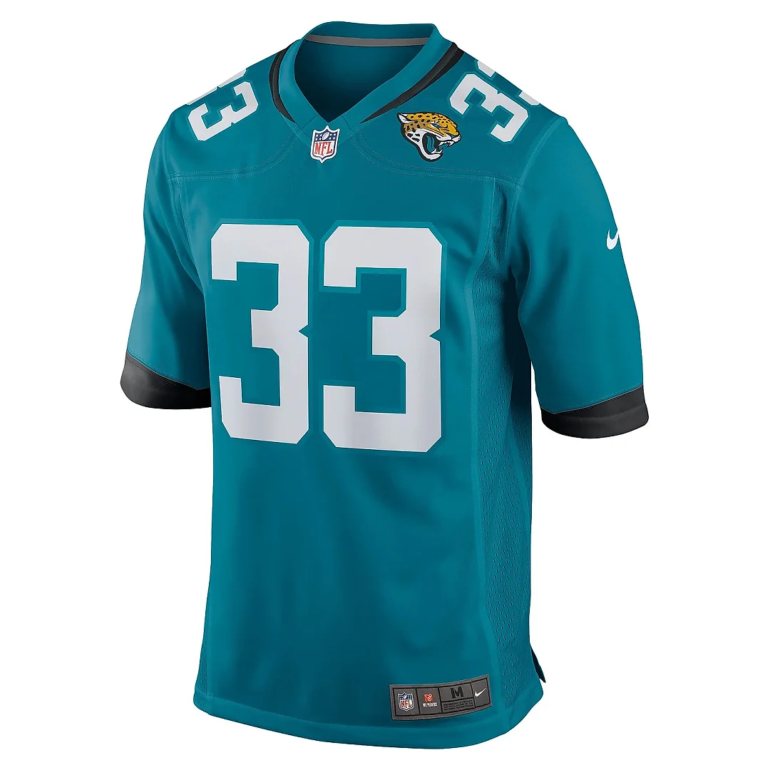 Zennovawear Men's Jacksonville Jaguars Devin Lloyd Teal Player Game Jersey