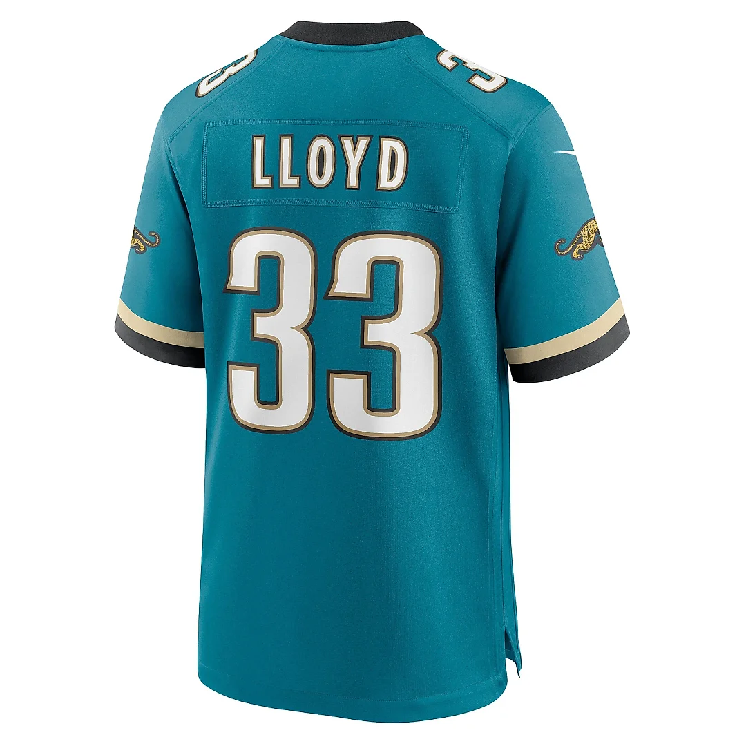 Zennovawear Men's Jacksonville Jaguars Devin Lloyd Teal Prowler Throwback Player Game Jersey