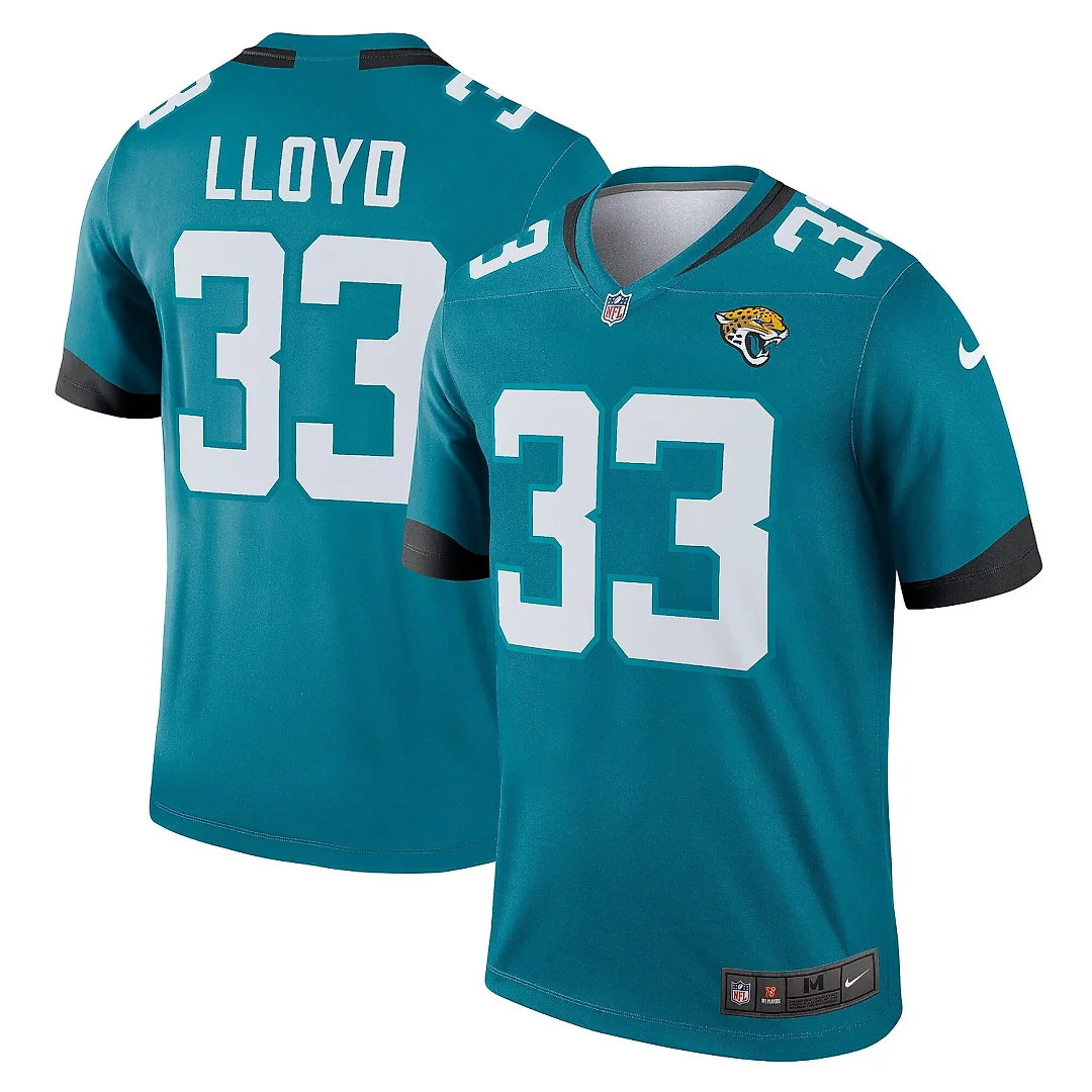 Zennovawear Men's Jacksonville Jaguars Devin Lloyd Teal Team Legend Player Performance Top