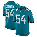 Zennovawear Men's Jacksonville Jaguars DJ Coleman Teal Game Jersey
