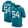 Zennovawear Men's Jacksonville Jaguars DJ Coleman Teal Game Jersey