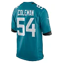 Zennovawear Men's Jacksonville Jaguars DJ Coleman Teal Game Jersey