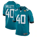Zennovawear Men's Jacksonville Jaguars Erick Hallett Teal Game Jersey