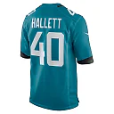 Zennovawear Men's Jacksonville Jaguars Erick Hallett Teal Game Jersey