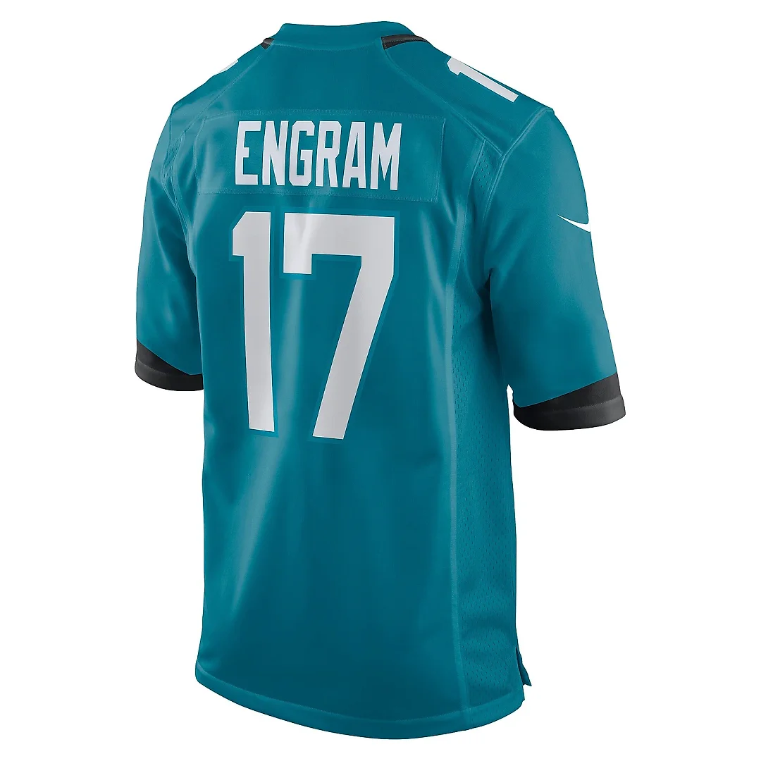 Zennovawear Men's Jacksonville Jaguars Evan Engram Teal Game Jersey