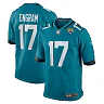 Zennovawear Men's Jacksonville Jaguars Evan Engram Teal Game Jersey