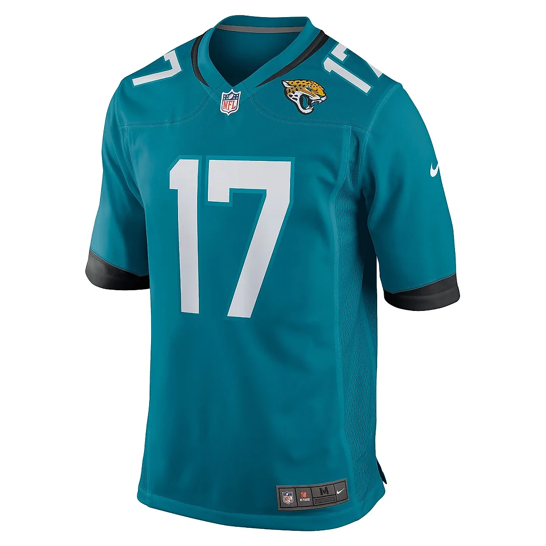 Zennovawear Men's Jacksonville Jaguars Evan Engram Teal Game Jersey