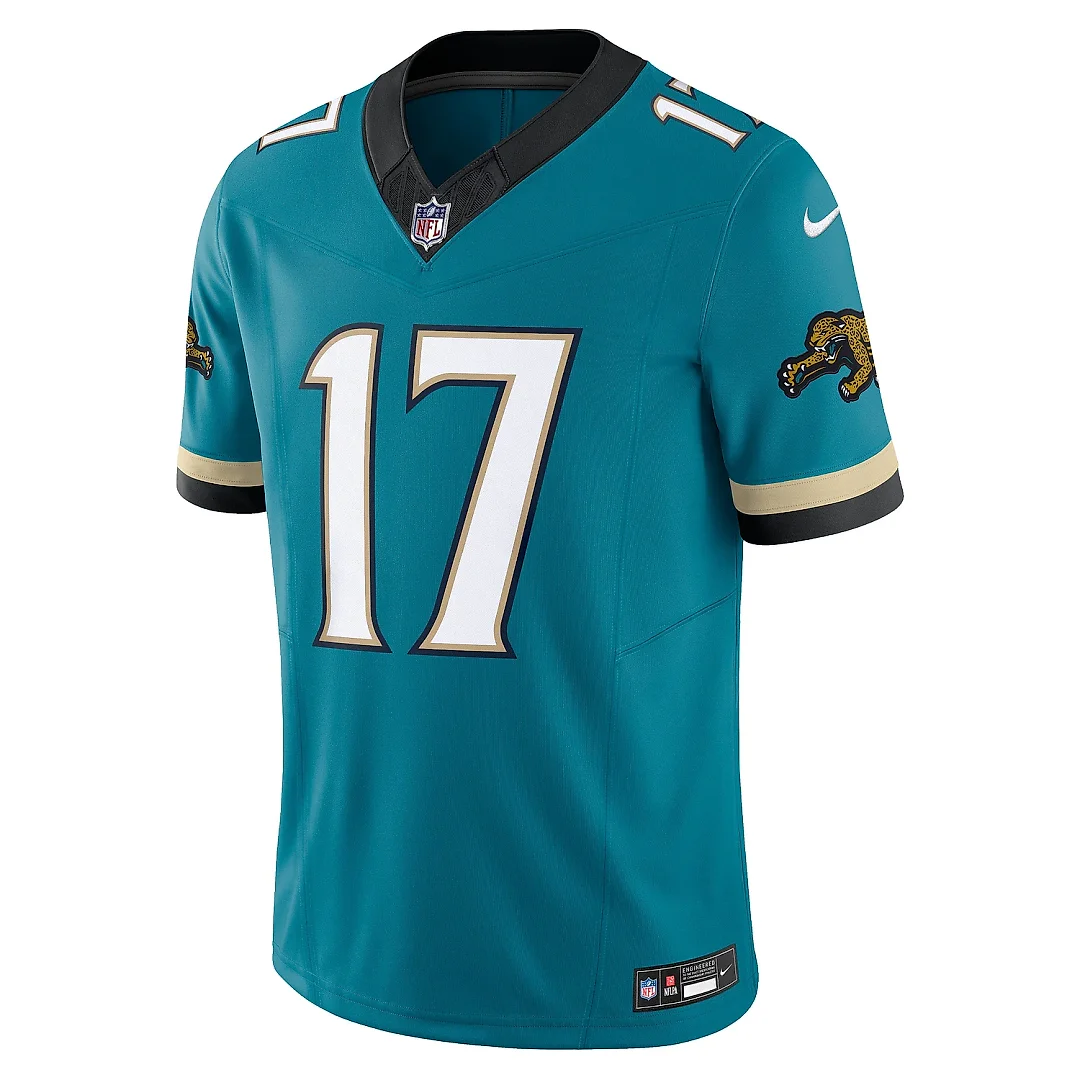 Zennovawear Men's Jacksonville Jaguars Evan Engram Teal Prowler Throwback Vapor F.U.S.E. Limited Jersey