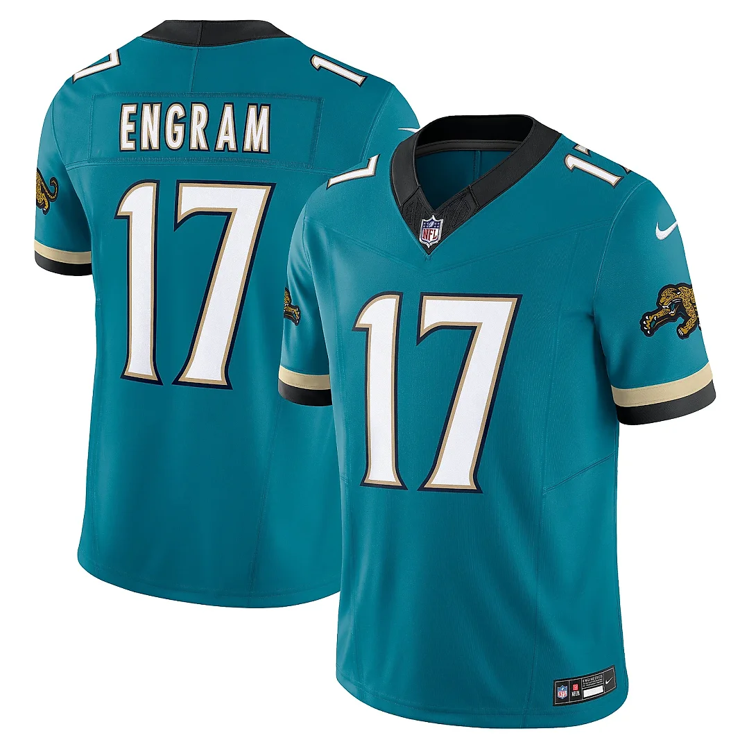 Zennovawear Men's Jacksonville Jaguars Evan Engram Teal Prowler Throwback Vapor F.U.S.E. Limited Jersey
