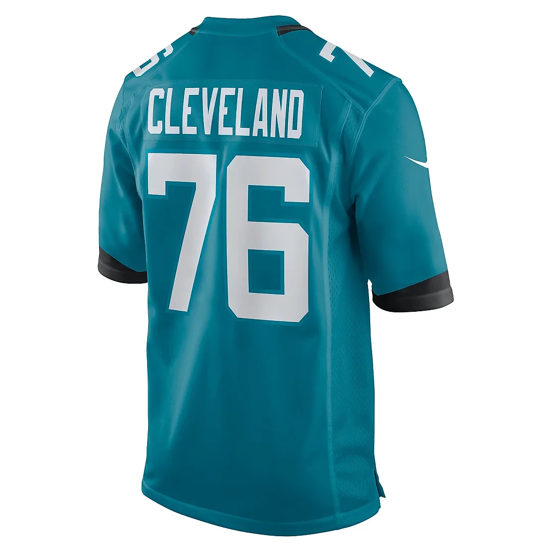 Zennovawear Men's Jacksonville Jaguars Ezra Cleveland Teal Game Jersey