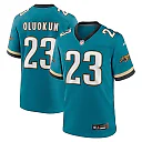 Zennovawear Men's Jacksonville Jaguars Foye Oluokun Teal Prowler Throwback Player Game Jersey