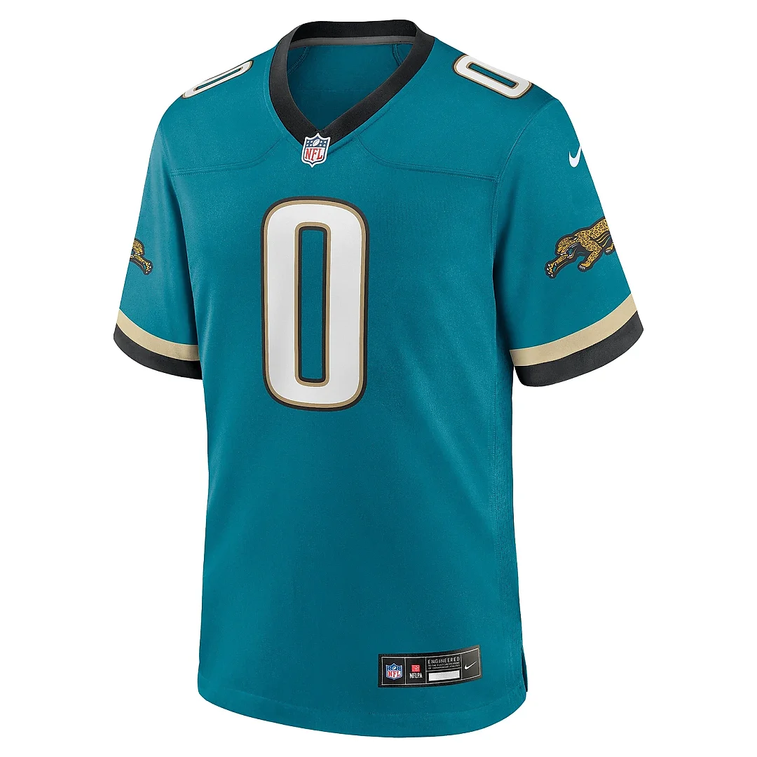 Zennovawear Men's Jacksonville Jaguars Gabe Davis Teal Prowler Throwback Player Game Jersey