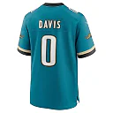 Zennovawear Men's Jacksonville Jaguars Gabe Davis Teal Prowler Throwback Player Game Jersey