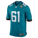 Zennovawear Men's Jacksonville Jaguars Jerome Carvin Teal Team Game Jersey
