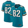 Zennovawear Men's Jacksonville Jaguars Jimmy Smith Teal Prowler Throwback Retired Player Game Jersey