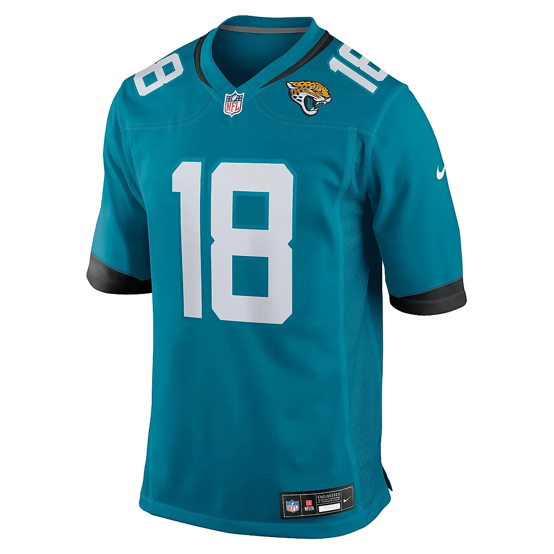 Zennovawear Men's Jacksonville Jaguars John Wolford Teal Team Game Jersey