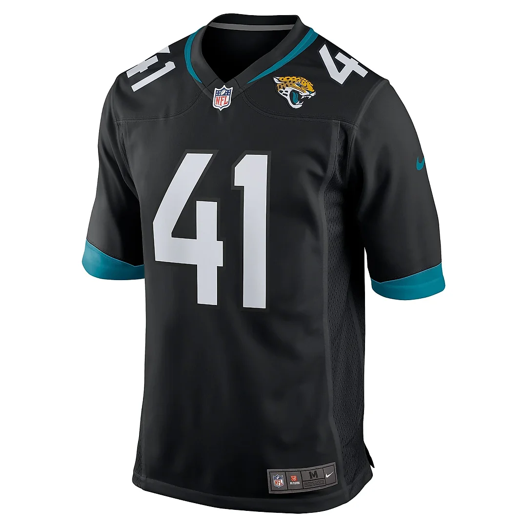 Zennovawear Men's Jacksonville Jaguars Josh Hines-Allen Black Alternate Player Game Jersey