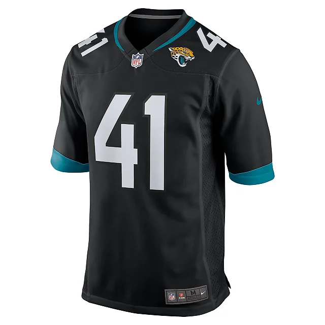 Zennovawear Men's Jacksonville Jaguars Josh Hines-Allen Black Alternate Player Game Jersey