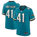 Zennovawear Men's Jacksonville Jaguars Josh Hines-Allen Teal Prowler Throwback Player Game Jersey