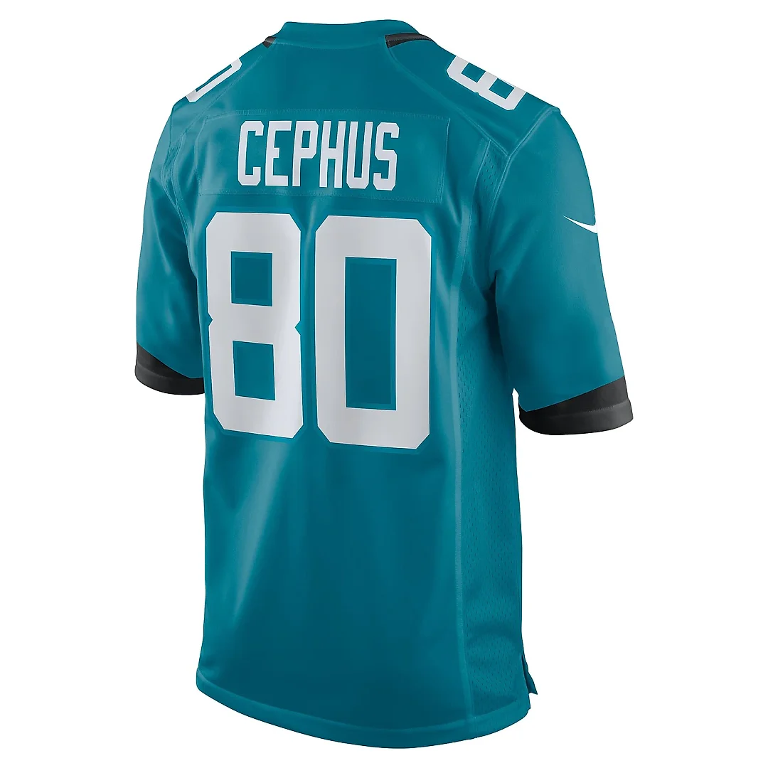 Zennovawear Men's Jacksonville Jaguars Joshua Cephus Teal Team Game Jersey