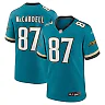 Zennovawear Men's Jacksonville Jaguars Keenan McCardell Teal Prowler Throwback Retired Player Game Jersey
