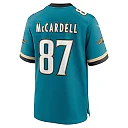 Zennovawear Men's Jacksonville Jaguars Keenan McCardell Teal Prowler Throwback Retired Player Game Jersey