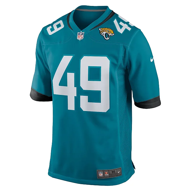 Zennovawear Men's Jacksonville Jaguars Leonard Taylor Teal Game Jersey