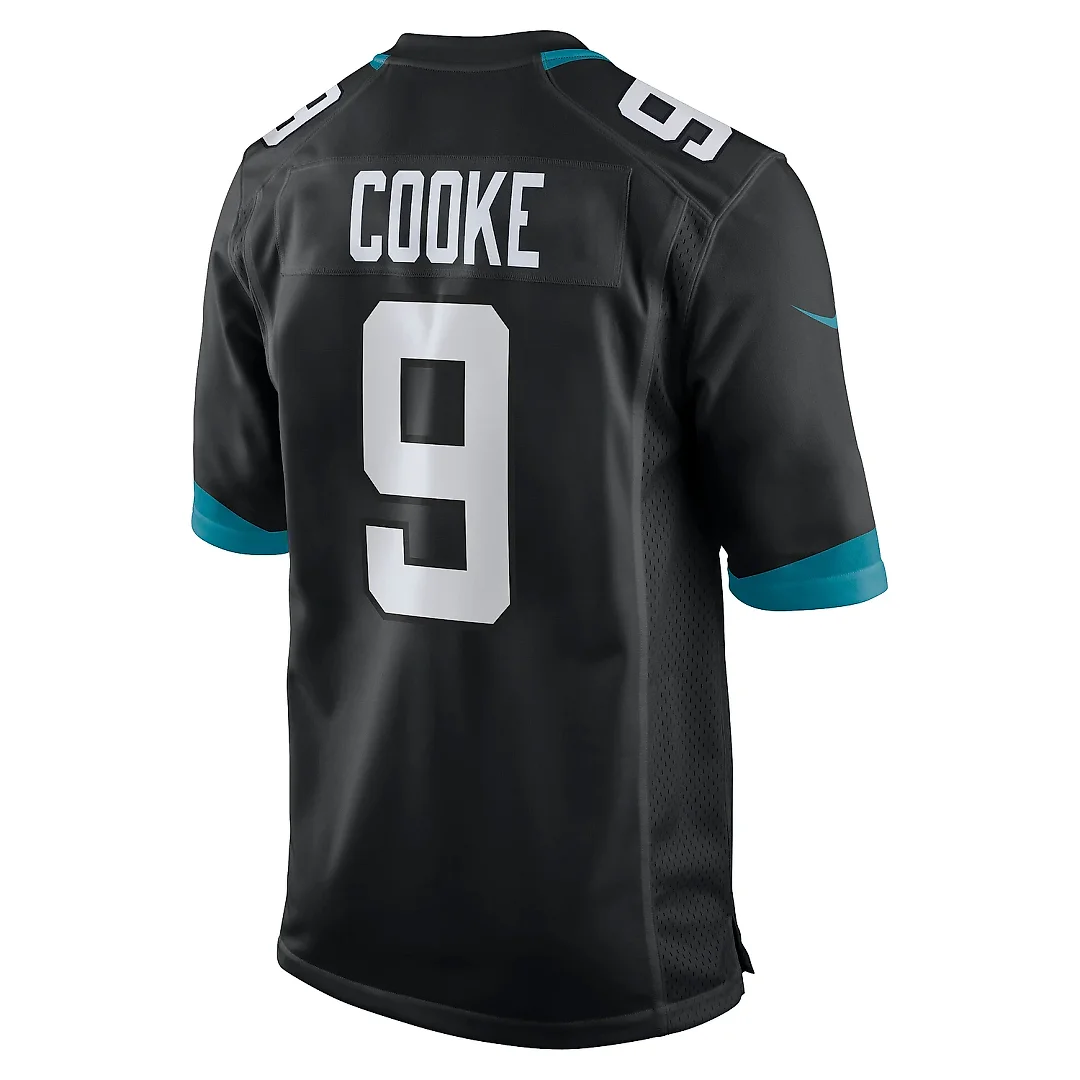 Zennovawear Men's Jacksonville Jaguars Logan Cooke Black Game Jersey