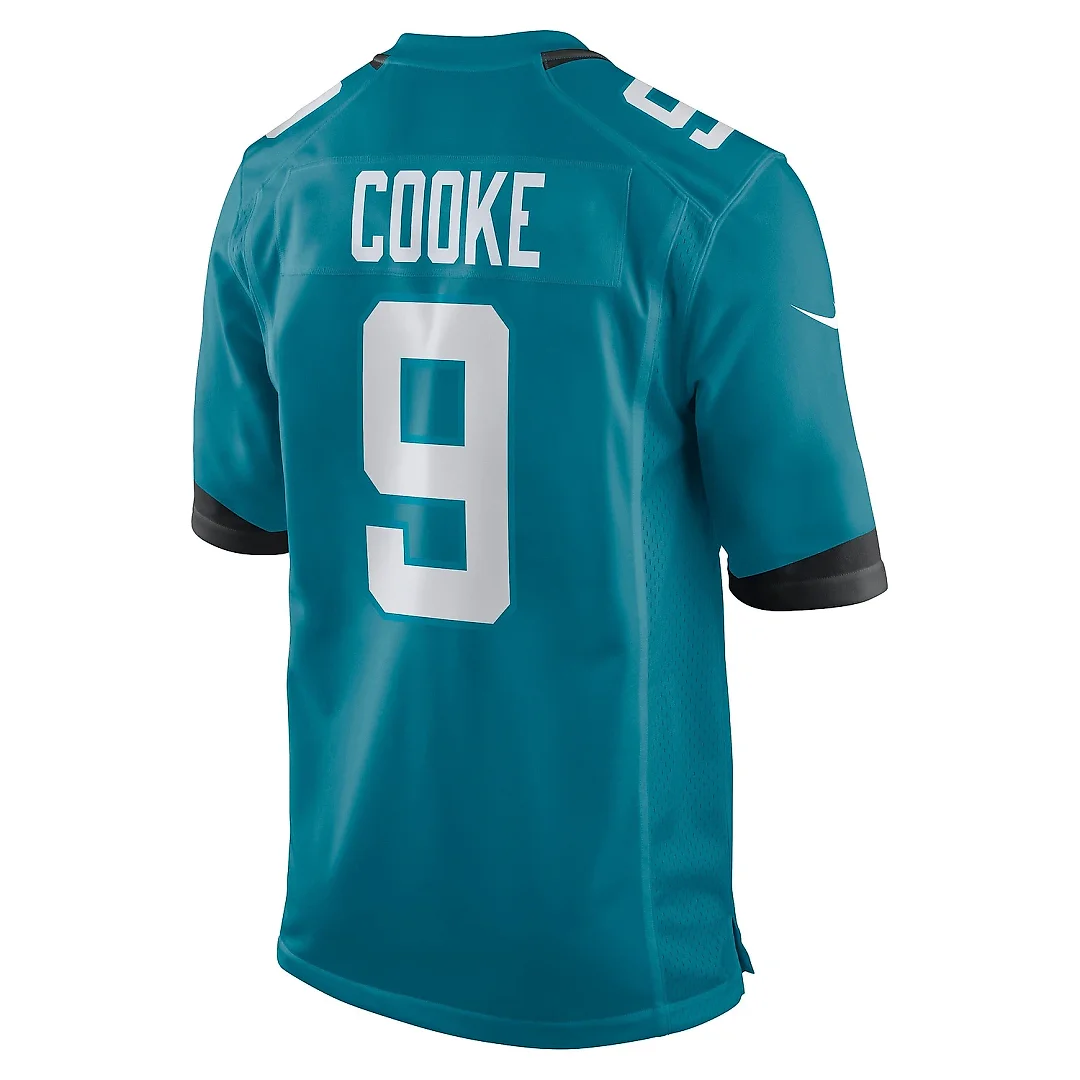Zennovawear Men's Jacksonville Jaguars Logan Cooke Teal Game Jersey