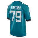 Zennovawear Men's Jacksonville Jaguars Luke Fortner Teal Game Jersey