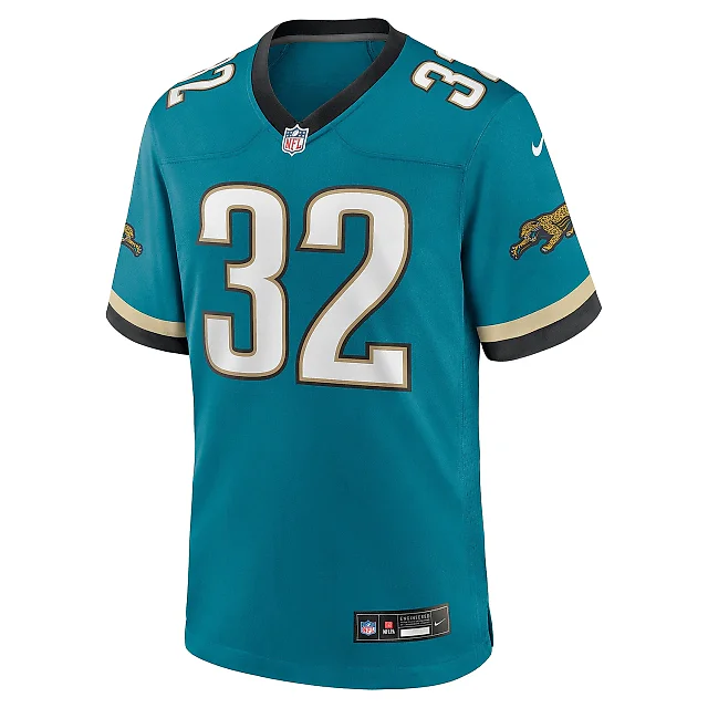 Zennovawear Men's Jacksonville Jaguars Maurice Jones-Drew Teal Prowler Throwback Retired Player Game Jersey