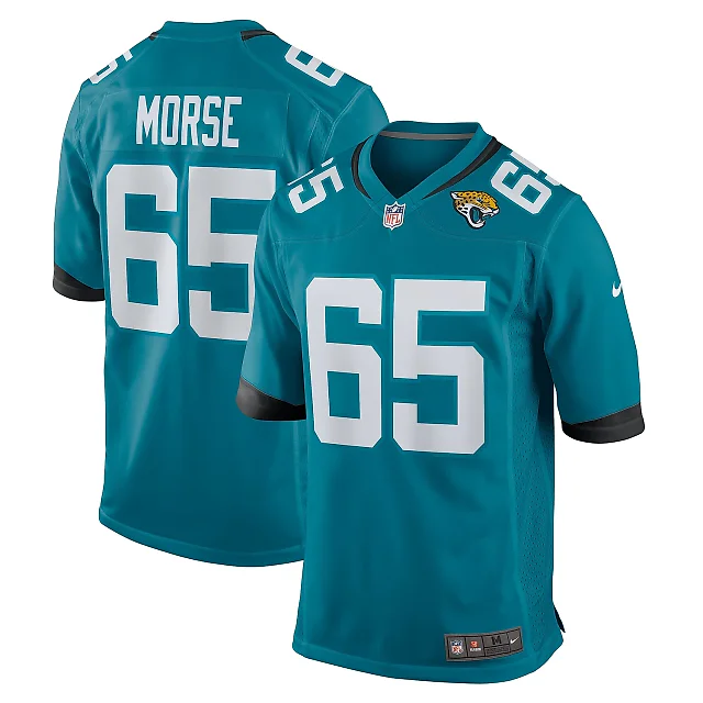 Zennovawear Men's Jacksonville Jaguars Mitch Morse Teal Team Game Jersey