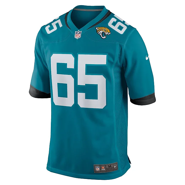 Zennovawear Men's Jacksonville Jaguars Mitch Morse Teal Team Game Jersey