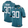 Zennovawear Men's Jacksonville Jaguars Montaric Brown Teal Game Player Jersey
