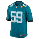 Zennovawear Men's Jacksonville Jaguars Myles Cole Teal Team Game Jersey