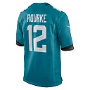 Zennovawear Men's Jacksonville Jaguars Nathan Rourke Teal Team Game Jersey