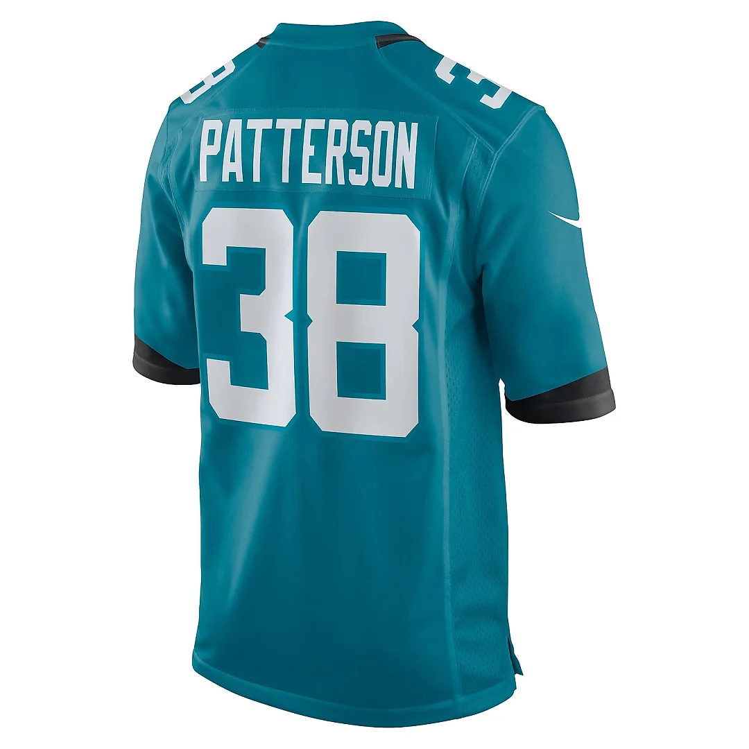Zennovawear Men's Jacksonville Jaguars Riley Patterson Teal Team Game Jersey