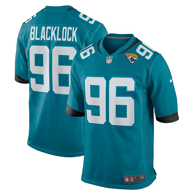 Zennovawear Men's Jacksonville Jaguars Ross Blacklock Teal Team Game Jersey