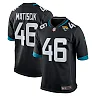 Zennovawear Men's Jacksonville Jaguars Ross Matiscik Black Game Jersey