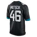Zennovawear Men's Jacksonville Jaguars Ross Matiscik Black Game Jersey