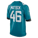 Zennovawear Men's Jacksonville Jaguars Ross Matiscik Teal Game Jersey