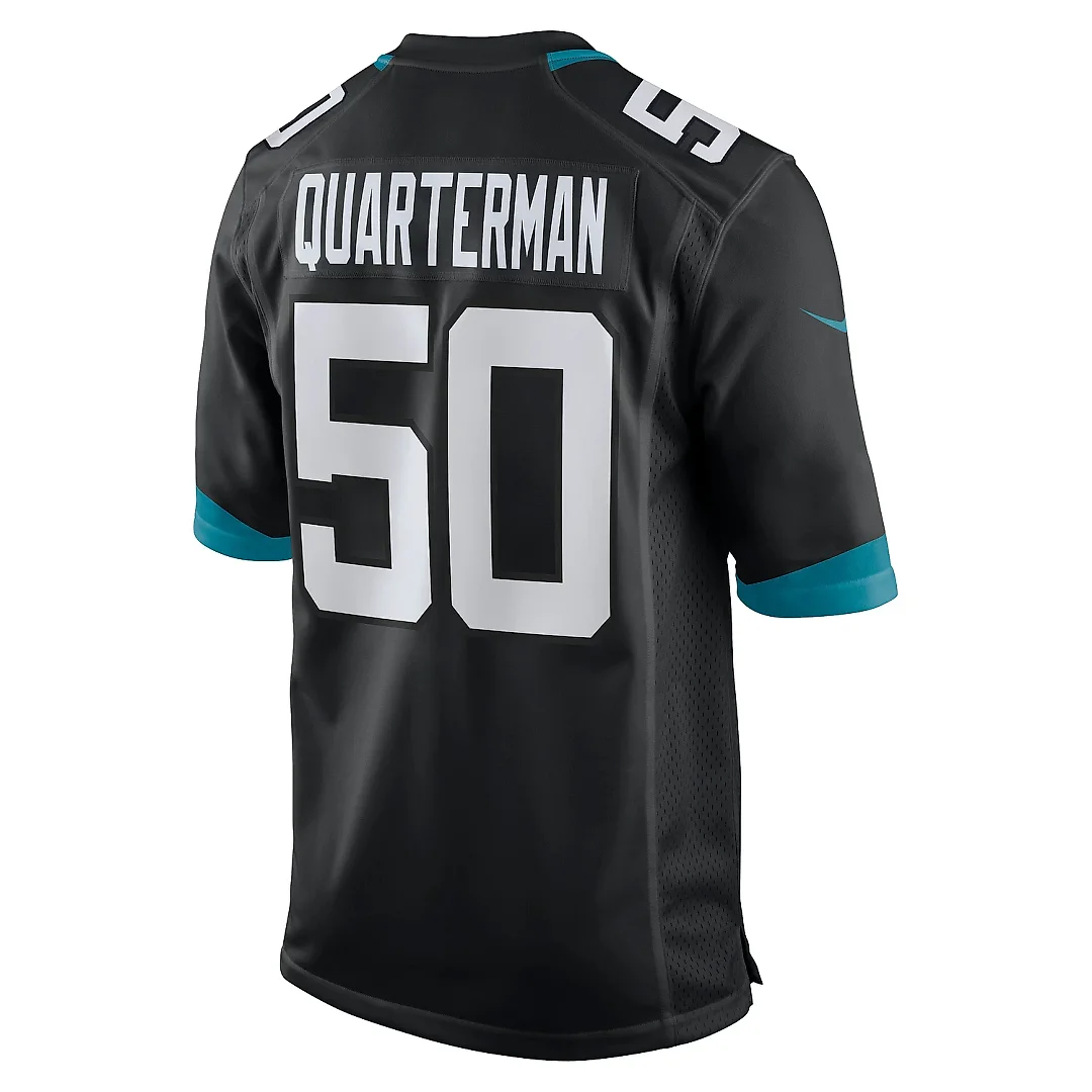 Zennovawear Men's Jacksonville Jaguars Shaquille Quarterman Black Game Jersey