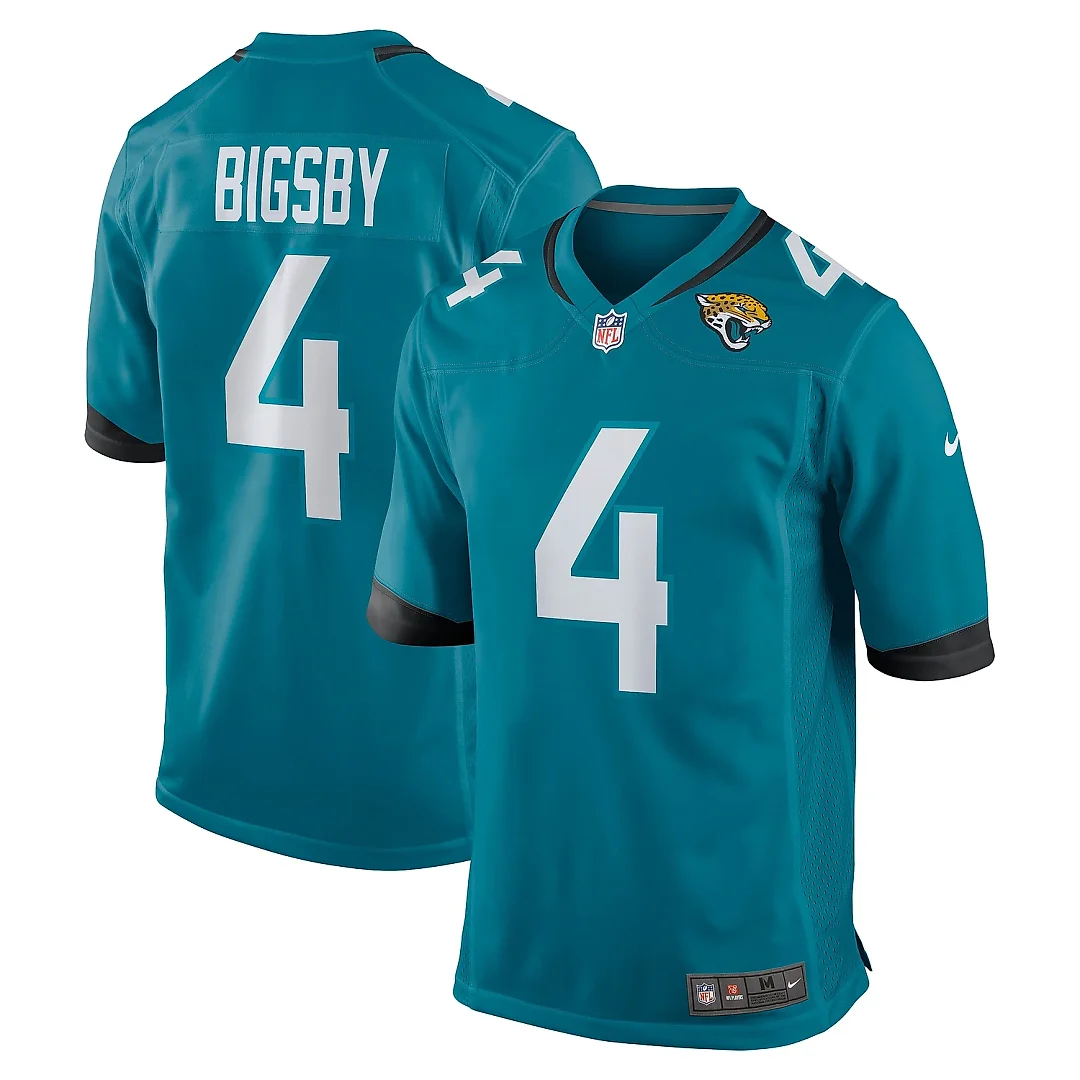 Zennovawear Men's Jacksonville Jaguars Tank Bigsby Teal Game Jersey