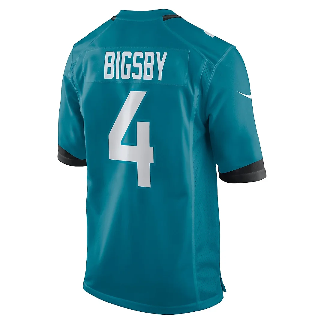 Zennovawear Men's Jacksonville Jaguars Tank Bigsby Teal Game Jersey