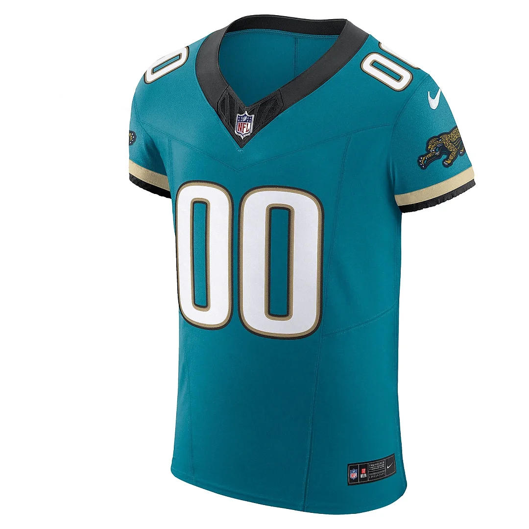 Zennovawear Men's Jacksonville Jaguars Teal Alternate Vapor F.U.S.E. Elite Custom Jersey